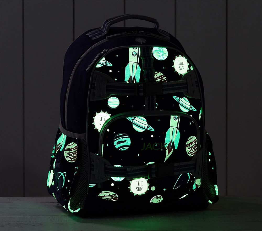 Mackenzie Navy Solar System Glow in the Dark Backpacks Pottery Barn Kids AU
